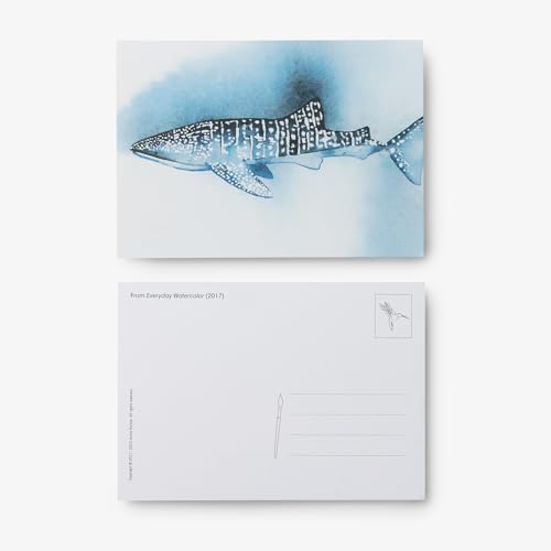 Everyday Watercolor 100 Postcards: Seashores and Ocean Life