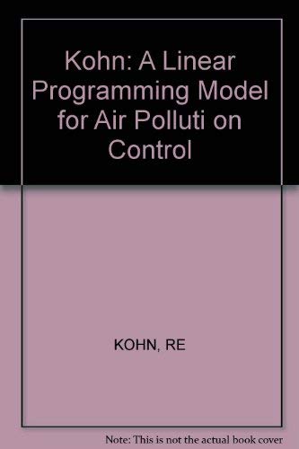 A Linear Programming Model for Air Pollution Control