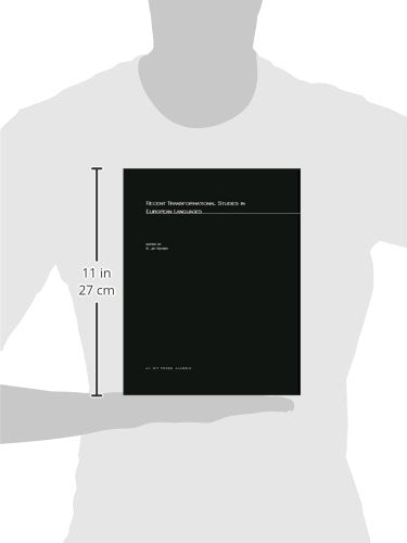 Recent Transformational Studies in European Languages (Linguistic Inquiry Monographs)