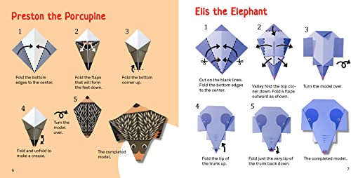 Fun with Origami Animals Kit: 40 Different Animals! Includes Colorfully Patterned Folding Sheets! Full-color 48-page Book with Simple Instructions (Ages 6 - 10)