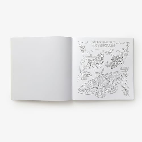 What's Inside a Garden?: Science and Nature Coloring Book: 40 Drawings to Color