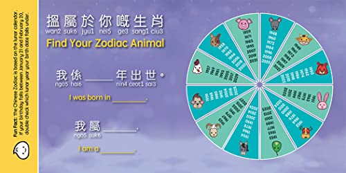 Lucky Lunar Animals - Cantonese: A Bilingual Book in English and Cantonese with Traditional Characters and Jyutping (Bitty Bao)