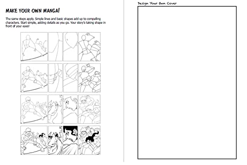 Blank Comic Book: Draw Your Own Manga! (84 Blank Pages of 21 Different Templates)