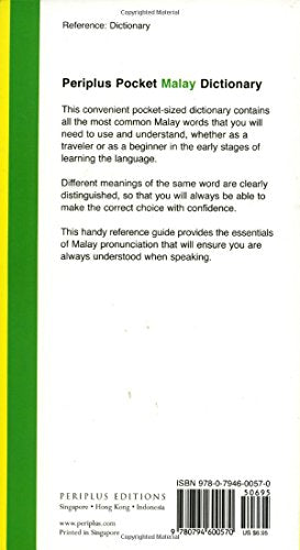 Pocket Malay Dictionary: Malay-English English-Malay (Periplus Pocket Dictionaries)