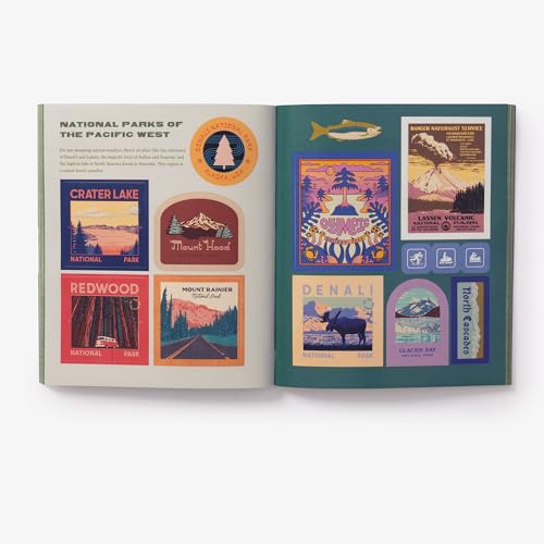 National Parks Stickerology: Stickers for Hikers, Campers, Explorers, and More: Stickers for Journals, Water Bottles, Laptops, Planners, and Smartphones