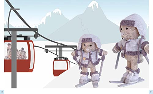 Amigurumi Family Adventures: 4 cute dolls to crochet, with summer & winter outfits