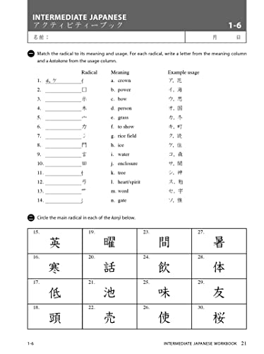 Intermediate Japanese Workbook: Activities and Exercises to Help You Improve Your Japanese!