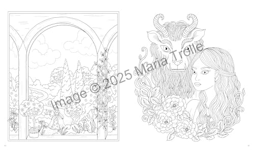 Fairytale Worlds: Coloring Book