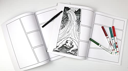 Blank Comic Book: Draw Your Own Manga! (84 Blank Pages of 21 Different Templates)