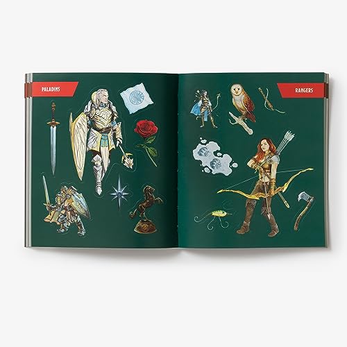 Dungeons & Dragons Stickerology: Legendary Stickers of Monsters, Magical Items, and More: Stickers for Journals, Water Bottles, Laptops, Planners, and More