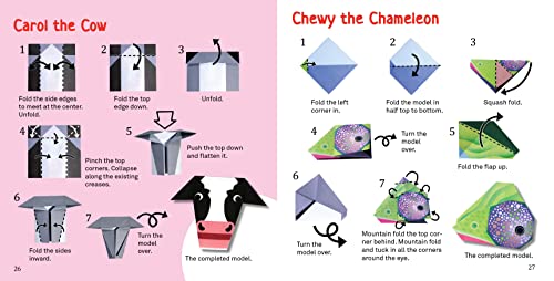 Fun with Origami Animals Kit: 40 Different Animals! Includes Colorfully Patterned Folding Sheets! Full-color 48-page Book with Simple Instructions (Ages 6 - 10)