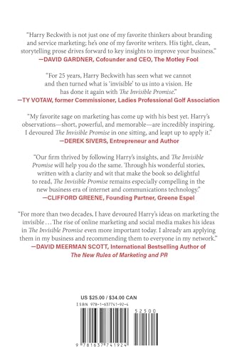 The Invisible Promise: A Field Guide to Marketing in an Upside-Down World