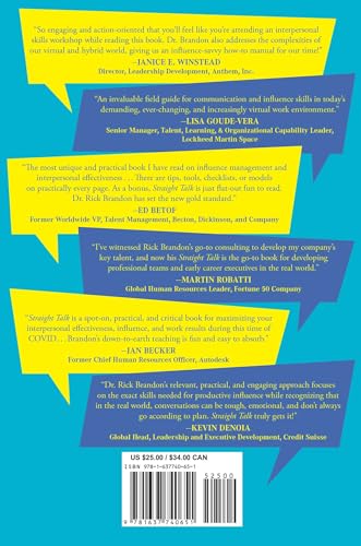 Straight Talk: Influence Skills for Collaboration and Commitment