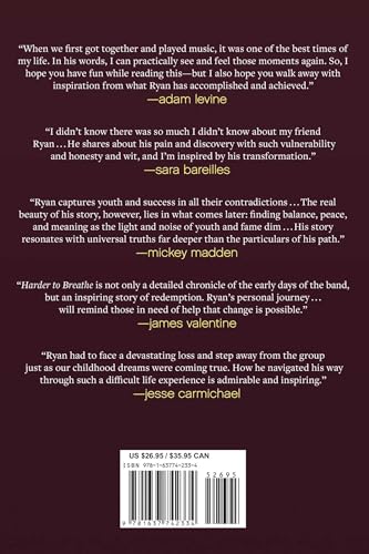 Harder to Breathe: A Memoir of Making Maroon 5, Losing It All, and Finding Recovery