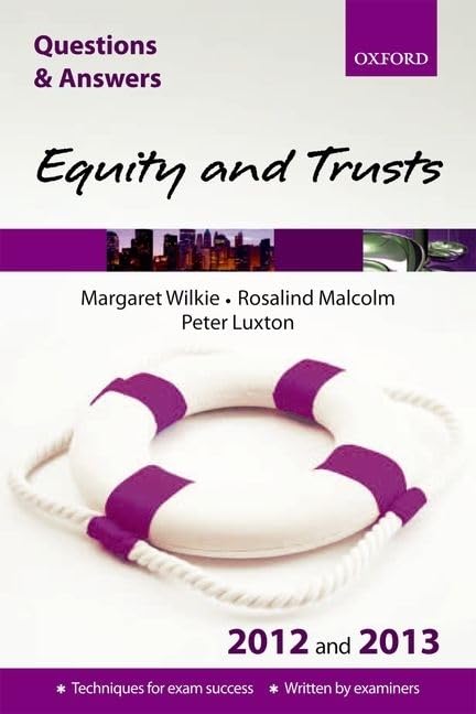 Q&A Equity and Trusts 2012 and 2013 (Questions & Answers)
