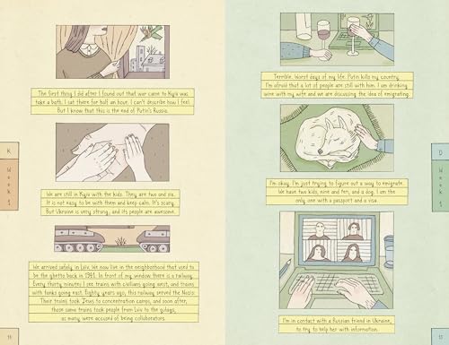 Diaries of War: Two Visual Accounts from Ukraine and Russia [A Graphic Novel History]