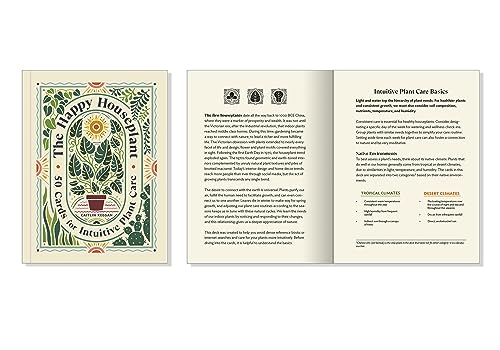 The Happy Houseplant Deck: 50 Cards for Intuitive Plant Care