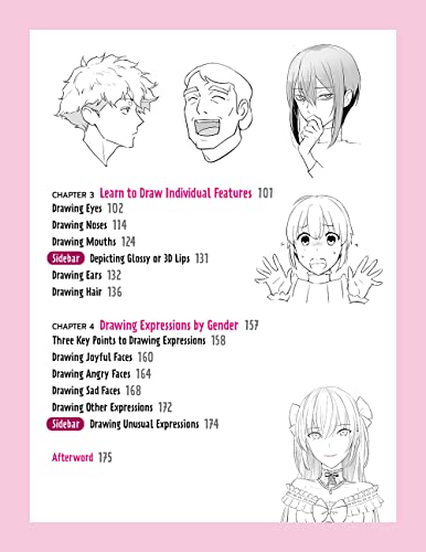 Drawing Manga Faces & Expressions: A Step-by-step Beginner's Guide (With Over 1,200 Drawings)