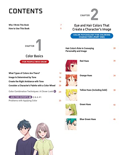 Anime & Manga Digital Coloring Guide: Choose the Colors That Bring Your Drawings to Life! (With Over 1000 Color Combinations)