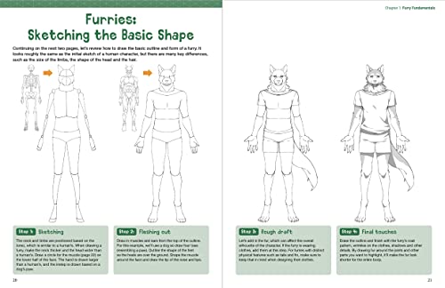 The Ultimate Guide to Drawing Manga Action Furries: Create Your Own Anthropomorphic Fantasy Characters: Lessons from 14 Leading Japanese Illustrators (With Over 1,000 Illustrations)