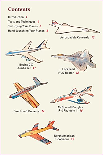 Scale Model Paper Airplanes Kit: Iconic Planes That Really Fly! Slingshot Launcher Included! - Just Pop-out and Assemble (14 Famous Pop-out Airplanes)
