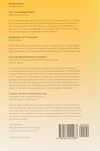 Generating Referring Expressions: Constructing Descriptions in a Domain of Objects and Processes (ACL-MIT Series in Natural Language Processing) (ACL-MIT PRESS SERIES IN NATURAL LANGUAGE PROCESSING)