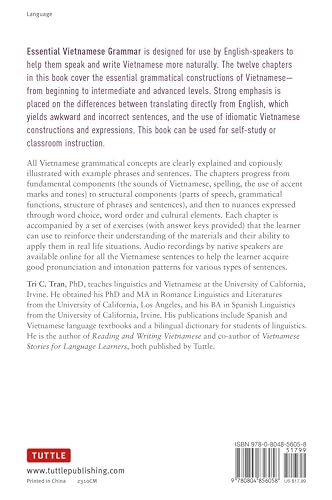 Essential Vietnamese Grammar: A Comprehensive Guide for Foreign Learners (Free Online Audio Recordings) (Essential Grammar Series)