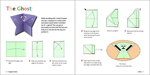 Origami Games for Kids Kit: Action Packed Games and Paper Folding Fun! [Origami Kit with Book, 48 Papers, 75 Stickers, 15 Exciting Games, Easy-to-Assemble Game Pieces]