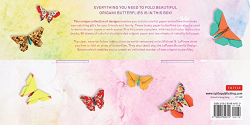 Origami Butterflies Kit: The LaFosse Butterfly Design System - Kit Includes 2 Origami Books, 12 Projects, 98 Origami Papers: Great for Both Kids and Adults