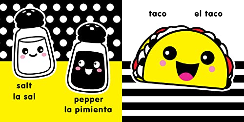 Sweet Baby: Dinner/La cena: A High Contrast Introduction to Mealtime (Sweet Baby High Contrast)