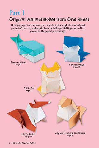 Origami Animal Boxes Kit: Cute Paper Models with Secret Compartments! (14 Animal Origami Models + 48 Folding Sheets)