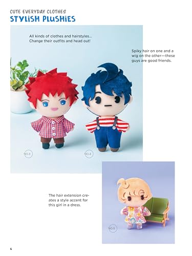 Cute Plushies and Mochi Dolls: Sweet Manga-style Kawaii Characters to Sew