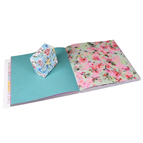 Origami Cherry Blossoms Paper Pack Book: 256 Double-Sided Folding Sheets with 16 Different Cherry Blossom Patterns with solid colors on the back (Includes Instructions for 8 Models)