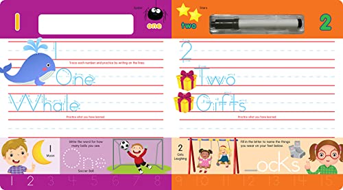 123s Write-On and Wipe-Off: Learn to Count and Write Numbers