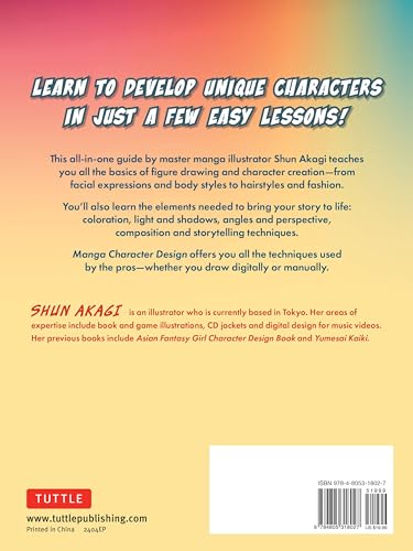 Manga Character Design: Faces, Fashions, Hairstyles and More! (With Over 800 Illustrations)