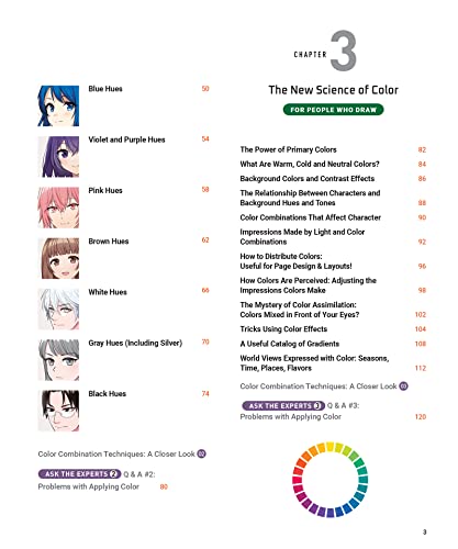 Anime & Manga Digital Coloring Guide: Choose the Colors That Bring Your Drawings to Life! (With Over 1000 Color Combinations)