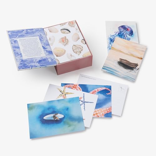 Everyday Watercolor 100 Postcards: Seashores and Ocean Life