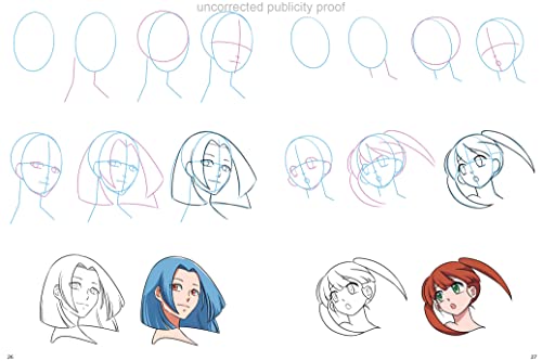 How to Draw Manga Faces in simple steps