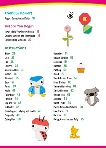 Easy Origami for Kids: Cute Paper Animals, Toys, Flowers and More! (40 Projects)