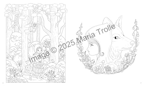 Fairytale Worlds: Coloring Book