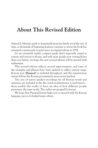 Practical Korean: Speak Korean Quickly and Effortlessly (Revised with Audio Recordings & Dictionary)
