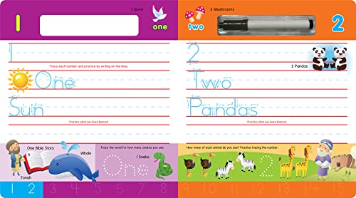 Bible 123s Write-On and Wipe-Off: Celebrate the Bible and Learn to Count (Bible Write-On and Wipe-Off)