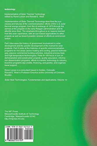 Implementation of Solar Thermal Technology (Solar Heat Technologies: Fundamentals and Applications)