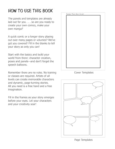 Create Your Own Comic Book: A Sketchbook & Drawing Guide for Kids (with 124 Practice Pages!)