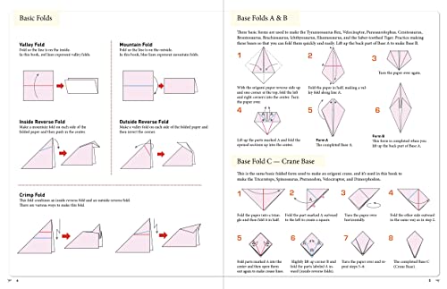 Amazing Origami Dinosaurs: Paper Dinosaurs Are Fun to Fold! (10 Dinosaur Models + 32 Tear-Out Sheets + 5 Bonus Projects)