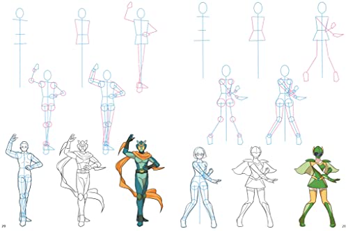 How to Draw Manga Heroes in simple steps