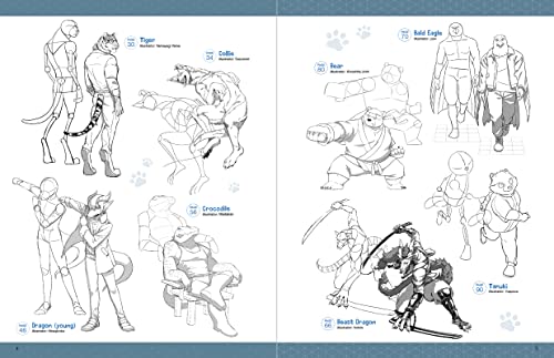 The Ultimate Guide to Drawing Manga Action Furries: Create Your Own Anthropomorphic Fantasy Characters: Lessons from 14 Leading Japanese Illustrators (With Over 1,000 Illustrations)