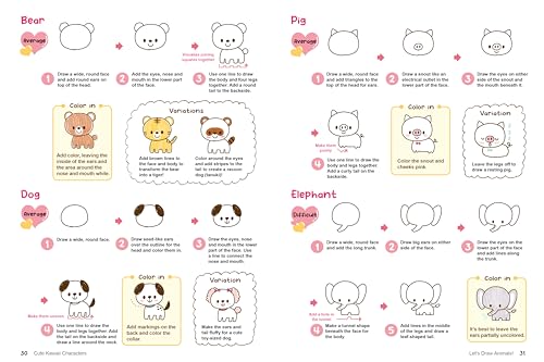 Kawaii Doodles: Supercute Drawings in Four Easy Steps (with over 1,250 illustrations)