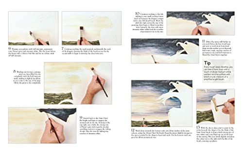 Painting Dragons: 5 fearsome step-by-step projects, plus outlines