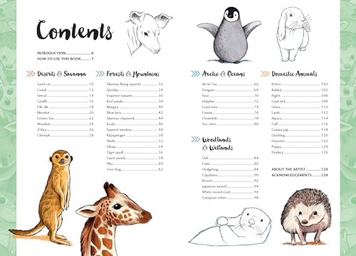 10 Step Drawing: Cute Animals: 'Draw over 50 adorable animals in 10 easy steps